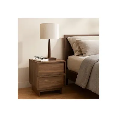 Lot 2 Tables De Chevet Effet Bois Foncé 40 X 38,5 X 45 Cm Lot 2 Tables De Chevet Effet Bois Foncé 40 X 38,5 X 45 Cm