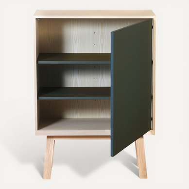 Armoire 1 Porte De 90 Cm De Large, En Frêne