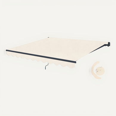 Store Banne Monobloc Vecchio 3x2,5m - Toile Premium 320g/m² Beige