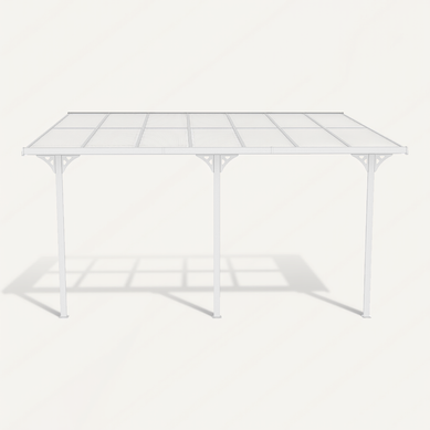 Pergola/carport Adossé Kleo 500l300 Aluminium Blanc Pergola/carport Adossé Kleo 500l300 Aluminium Blanc