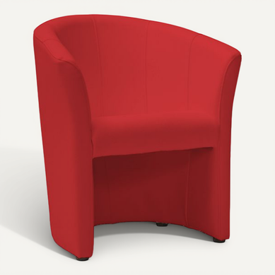 Fauteuil Cabriolet Confort écocuir Rouge Tisso Fauteuil Cabriolet Confort écocuir Rouge Tisso