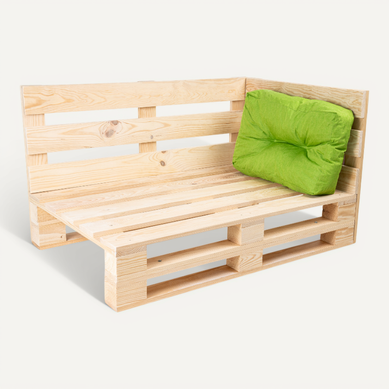 Coussin Palette Angle En Polyester 60x40 Cm Vert
