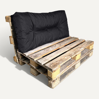 Coussin Palette En Polyester 120x60 Cm Noir