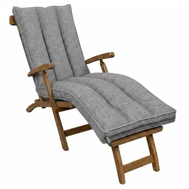 Coussin Bain De Soleil Déhoussable 190x60x15 Cm Gris Foncé Coussin Bain De Soleil Déhoussable 190x60x15 Cm Gris Foncé