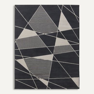 Tapis 160x230 cm DALLAS Gris vue de face