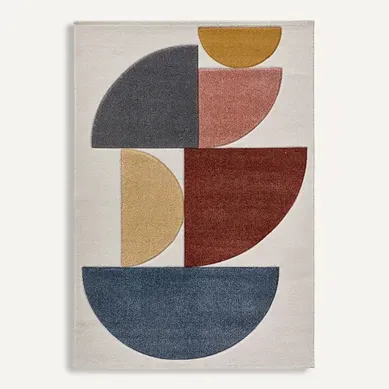 Tapis 160x230 cm PESARO Multicolore vue de face