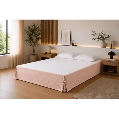 Cache-sommier 160 X 200 Cm Double Gaze De Coton Gaïa Bordeaux – Qualité Haut De Gamme Cache-sommier 160 X 200 Cm Double Gaze De Coton Gaïa Bordeaux – Qualité Haut De Gamme