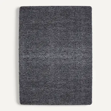 Shaggy - Tapis Uni À Poils Longs - Gris 300 X 400 Cm