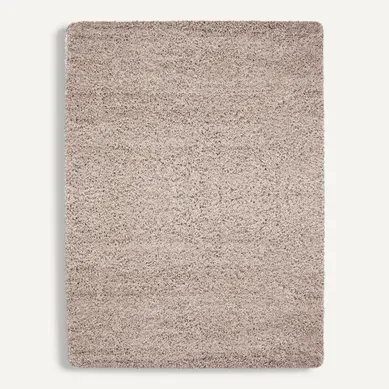 Shaggy - Tapis Uni À Poils Longs - Beige 300 X 400 Cm