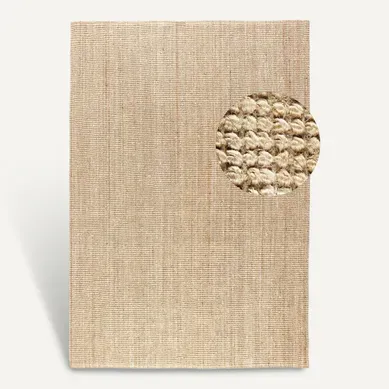 Tapis 190x280cm Jute Bouclé Jaipur Beige