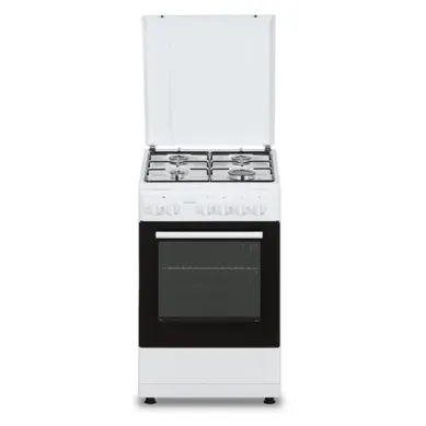 Cuisinière Gaz Pose Libre Oceacg50gw 4 Feux Four 45 L Blanc
