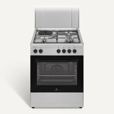 Cuisinière Mixte 59,8 Cm 3 Gaz + 1 électrique Four 66 L Cuisinière Mixte 59,8 Cm 3 Gaz + 1 électrique Four 66 L