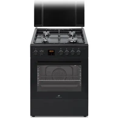 Cuisinière Gaz Pose Libre 4 Foyers Avec Four Multifonction 60 L Noir Cuisinière Gaz Pose Libre 4 Foyers Avec Four Multifonction 60 L Noir