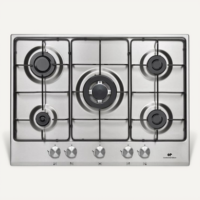 Table de cuisson gaz 5 Foyers dont 1 Triple Couronne Inox Table de cuisson gaz 5 Foyers dont 1 Triple Couronne Inox