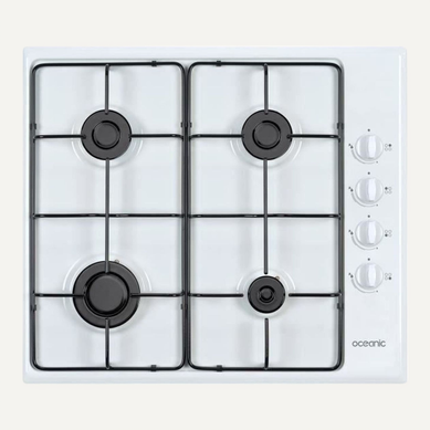 Table De Cuisson Gaz 4 Foyers 58 Cm émaillée Blanche Allumage électrique Table De Cuisson Gaz 4 Foyers 58 Cm émaillée Blanche Allumage électrique