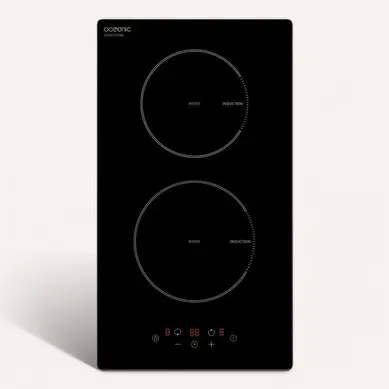 Domino Induction Encastrable - 2 Feux - 3600W - Noir Domino Induction Encastrable - 2 Feux - 3600W - Noir