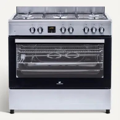 Cuisinière Gaz 5 Feux + Four électrique 95 L Catalyse, 8 Modes Cuisinière Gaz 5 Feux + Four électrique 95 L Catalyse, 8 Modes