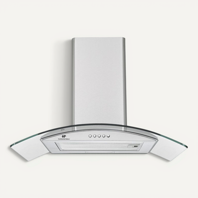 Hotte Décorative 60 Cm Inox/verre Ceh60gs2, 285 M3/h, 3 Vitesses Hotte Décorative 60 Cm Inox/verre Ceh60gs2, 285 M3/h, 3 Vitesses