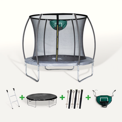 Trampoline Prestige "jumper" 2,44 M Et Panier Basket Trampoline Prestige "jumper" 2,44 M Et Panier Basket