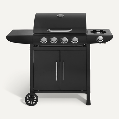 Barbecue Gaz "feria 5" - 5 Brûleurs Dont 1 Latéral - 14,5 Kw - Noir Barbecue Gaz "feria 5" - 5 Brûleurs Dont 1 Latéral - 14,5 Kw - Noir