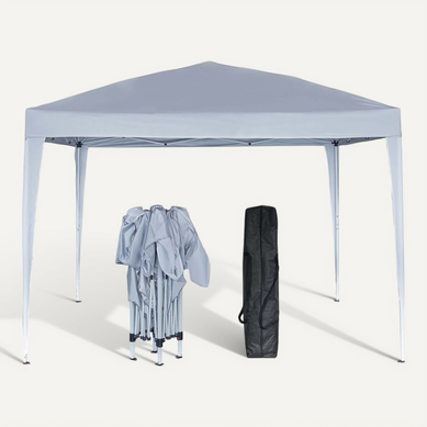 Tonnelle De Jardin Pliante "svetlana 4" - 12 M² - 3 X 4 M - Blanc