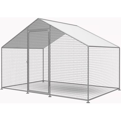 Enclos à Poules 6 M² Parc Grillagé 2 X 3 X 2 M Acier Galvanisé Enclos à Poules 6 M² Parc Grillagé 2 X 3 X 2 M Acier Galvanisé