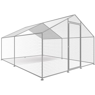 Enclos à Poules 12 M² Parc Grillagé 4 X 3 X 2 M Acier Galvanisé Enclos à Poules 12 M² Parc Grillagé 4 X 3 X 2 M Acier Galvanisé