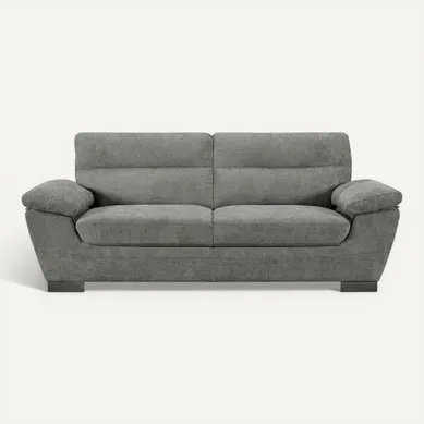 Canapé Fixe En Tissu "dallas" - 210 X 88 X 90 Cm - 3 Places - Gris Canapé Fixe En Tissu "dallas" - 210 X 88 X 90 Cm - 3 Places - Gris