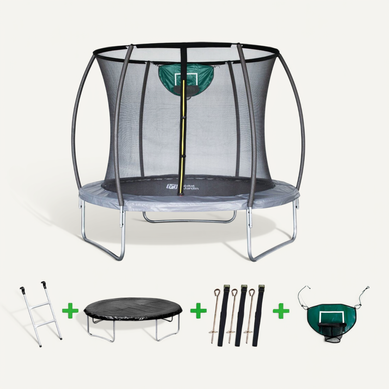 Trampoline Avec Filet Intérieur "jumper" - D. 4,60 M - Gris Trampoline Avec Filet Intérieur "jumper" - D. 4,60 M - Gris
