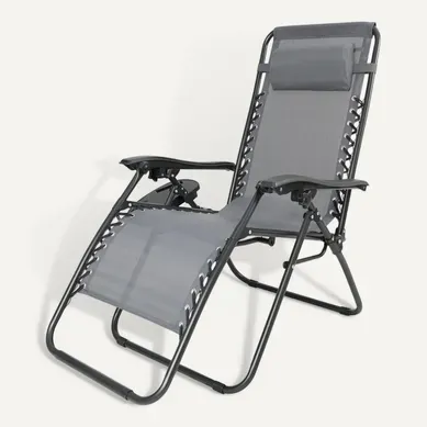 Fauteuil De Jardin Relax Zéro Gravité "sintra" - Gris Fauteuil De Jardin Relax Zéro Gravité "sintra" - Gris