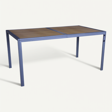Table De Jardin Métal Imitation Bois "tossa" - 160 X 90 X 75 Cm - Marron Table De Jardin Métal Imitation Bois "tossa" - 160 X 90 X 75 Cm - Marron
