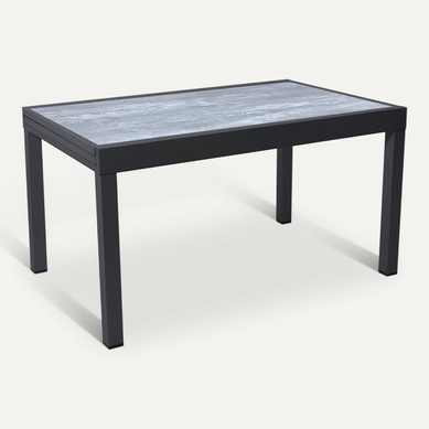 Table De Jardin En Aluminium Extensible "lagos" - 140/280 X 90 X 76 Cm - Gris