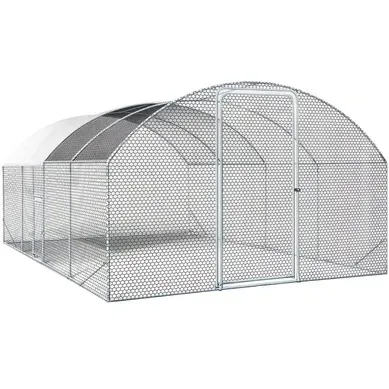Enclos à Poules Dôme 15 M² Parc Grillagé "cocorico" - 5 X 3 M - Acier Galvanisé Enclos à Poules Dôme 15 M² Parc Grillagé "cocorico" - 5 X 3 M - Acier Galvanisé