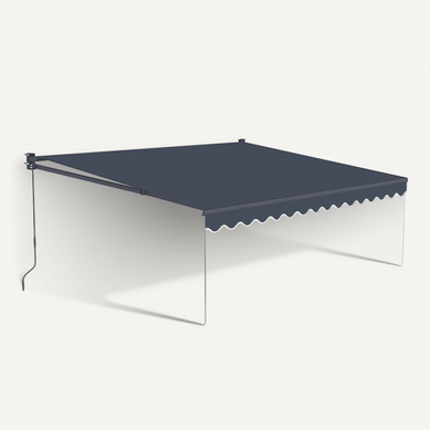 Auvent Store Banne Rétractable En Aluminium 2,5 X 3 M "ombra 3" - Gris Anthracite Auvent Store Banne Rétractable En Aluminium 2,5 X 3 M "ombra 3" - Gris Anthracite