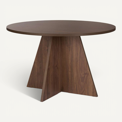 Table à Manger En Bois "virella" - 120 X 120 X 75 Cm - Noyer Table à Manger En Bois "virella" - 120 X 120 X 75 Cm - Noyer