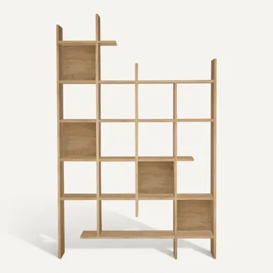 Bibliothèque En Bois "manco" - 122 X 25 X 188 Cm - Chêne Bibliothèque En Bois "manco" - 122 X 25 X 188 Cm - Chêne