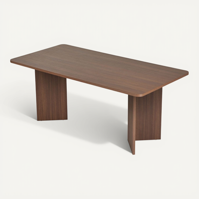 Table À Manger En Bois "linza" 180 X 90 X 75 Cm - Noyer