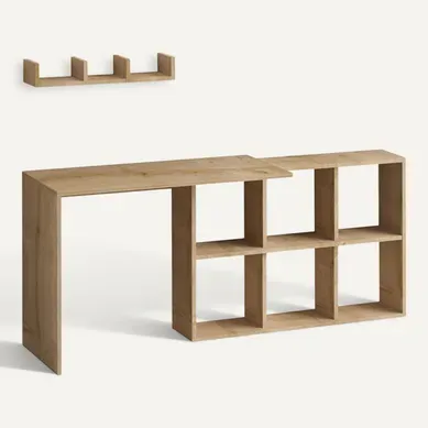 Bureau En Bois "blake" 74 X 45 X 145 Cm - Chêne Bureau En Bois "blake" 74 X 45 X 145 Cm - Chêne