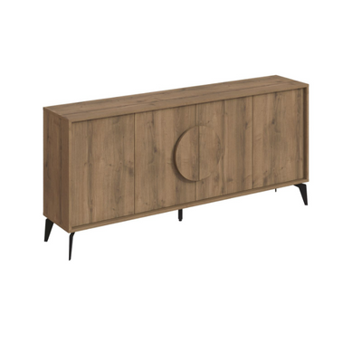 Buffet En Bois "gora Wide" - 180 X 36 X 82 Cm - Marron