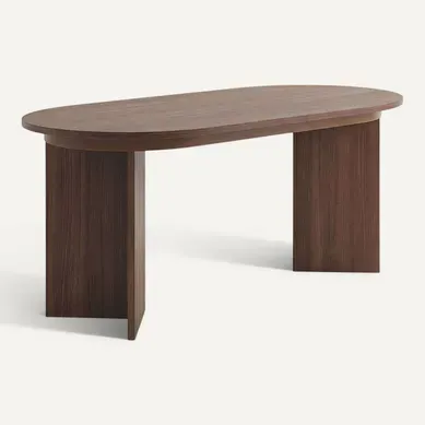 Table Repas Extensible En Bois 160/200 Cm "sorell" - 8 Places - Marron