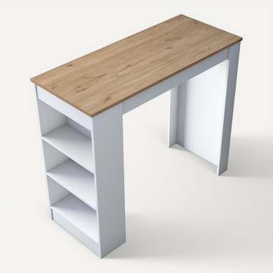 Table De Repas En Bois "juan" - 120 X 50 X 100 Cm - Marron