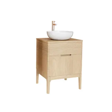 Ensemble Meuble Simple Vasque 60 Cm Chêne Naturel + Vasque Alaska Ensemble Meuble Simple Vasque 60 Cm Chêne Naturel + Vasque Alaska