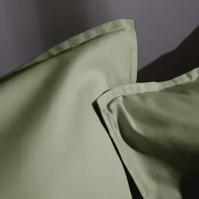 Taie D'oreiller 50x70 Cm Percale De Coton Thym Taie D'oreiller 50x70 Cm Percale De Coton Thym