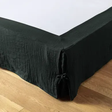 Cache Sommier 140x190 Cm Gaze De Coton Terra Sapin