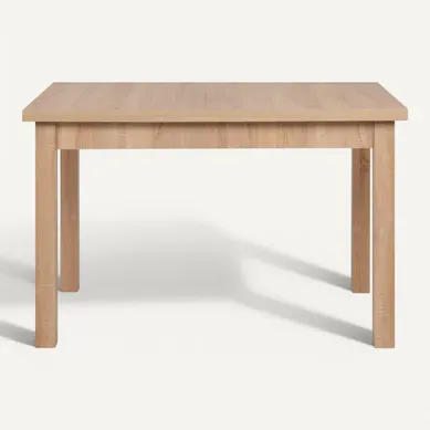 Table À Manger Extensible 6 À 8 Personnes Effet Chêne 120/200 Cm - Louca