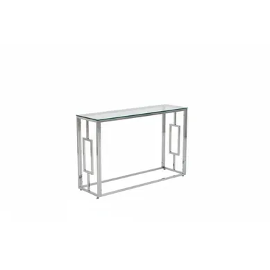 Console Chrome Transparent 120x40x78 Cm Sophie Console Chrome Transparent 120x40x78 Cm Sophie