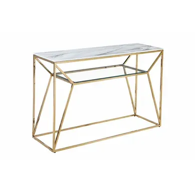 Console Métal Gold Design Minimaliste 120x40x78 Cm Cheryl Console Métal Gold Design Minimaliste 120x40x78 Cm Cheryl