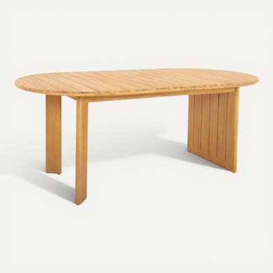 Table De Jardin Ovale Bois D'acacia 6 Places 200cm Naturel - Bosca Table De Jardin Ovale Bois D'acacia 6 Places 200cm Naturel - Bosca