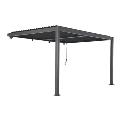 Pergola Bioclimatique Aluminium Adossée Lames Orientables 4x3m Anthracite Palace Pergola Bioclimatique Aluminium Adossée Lames Orientables 4x3m Anthracite Palace