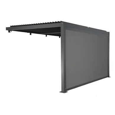 Pergola Bioclimatique Aluminium Adossée 4x3m Anthracite + 1 Store 4m Palace Pergola Bioclimatique Aluminium Adossée 4x3m Anthracite + 1 Store 4m Palace